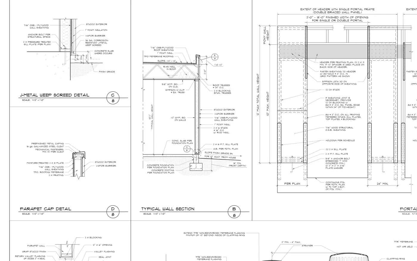 Cropped residential construction-detail sheet