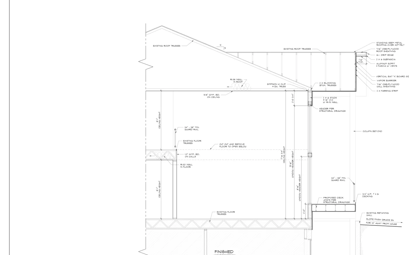 Cropped building section supporting an Arizona remodel